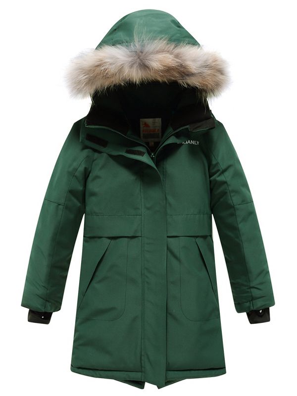 Valianly winter parka for girls green 9240Z